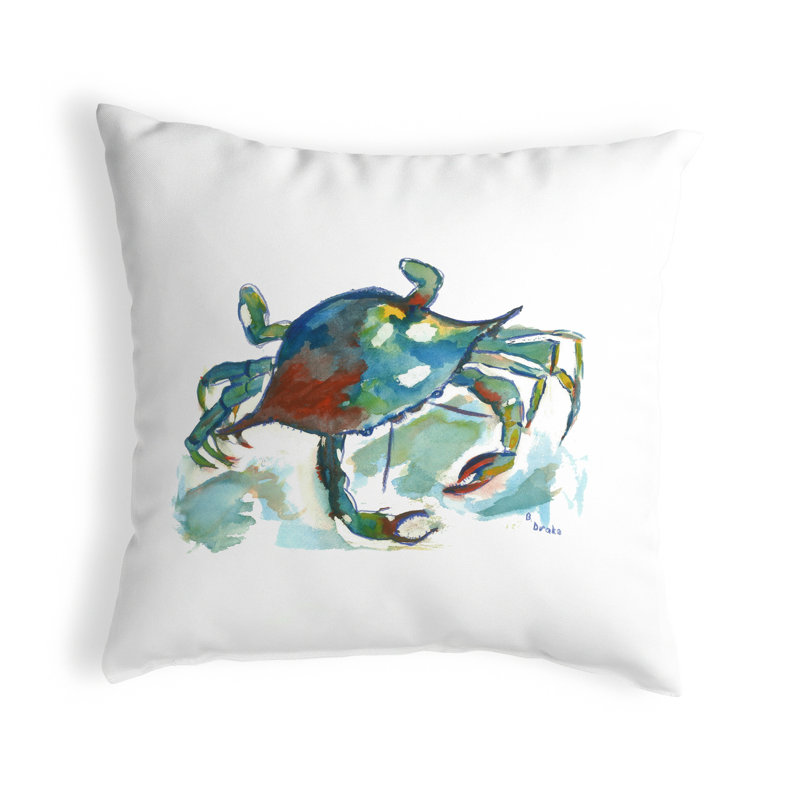 Crab Crab Indoor/Outdoor Throw Pillow