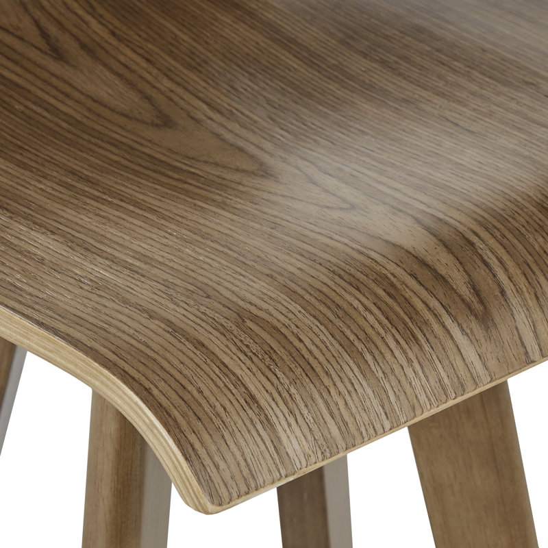 Tabouret de bar et de comptoir pivotant Dery, Noyer, Tabouret de comptoir (assise de 24 po de hauteur)