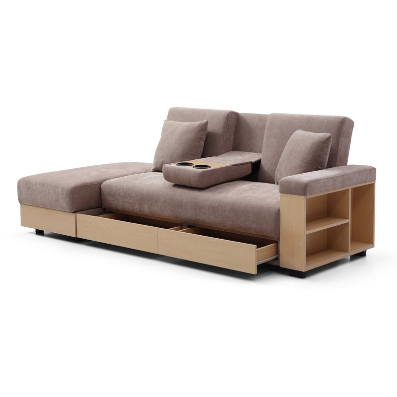 Canapé-lit convertible Modern, Light Brown