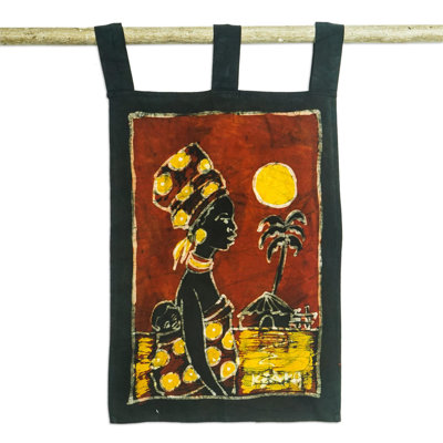 Hand Woven Plastic / Acrylic Tapestry