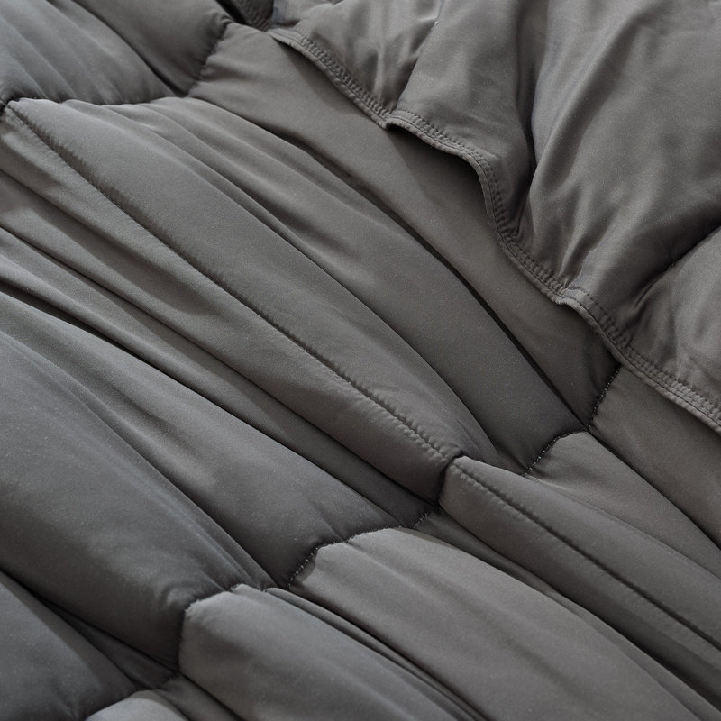 843249116633, Queen Comforter + 2 Standard Shams,  Gray