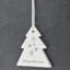 Sending Snowflake Kisses Tree Shaped Ceramic Ornament