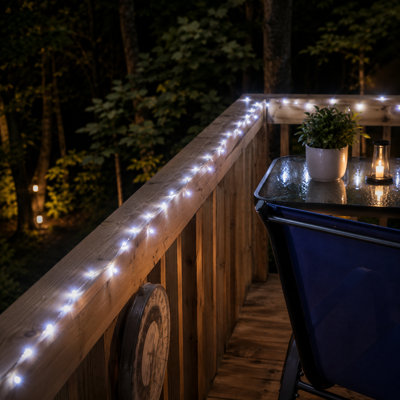 72 ft Solar Powered 200 LED String Light with 8 Modes Holiday Decorations Outdoor Waterproof Light