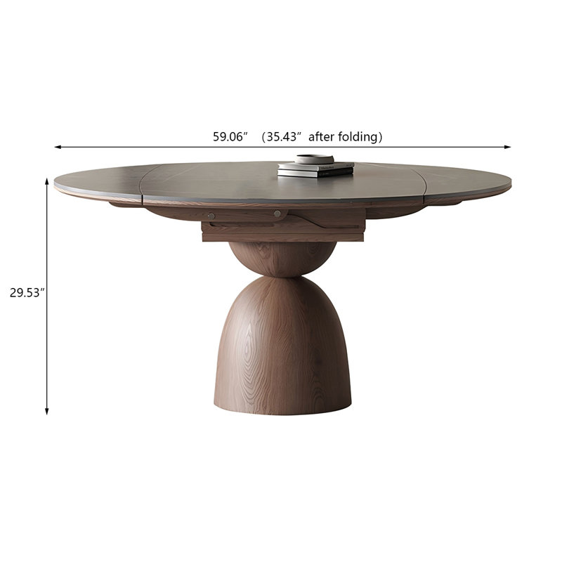 Table de salle à manger Sintered Stone, H 29,53 po x L 59,06 po x l 35,43 po