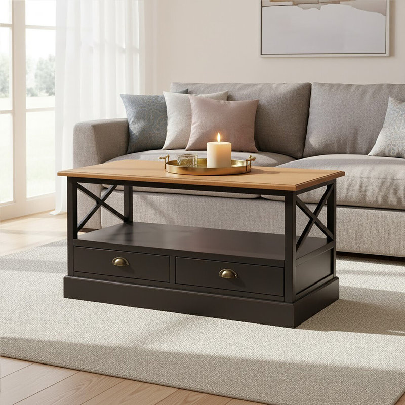 Partone Block Coffee Table with Storage