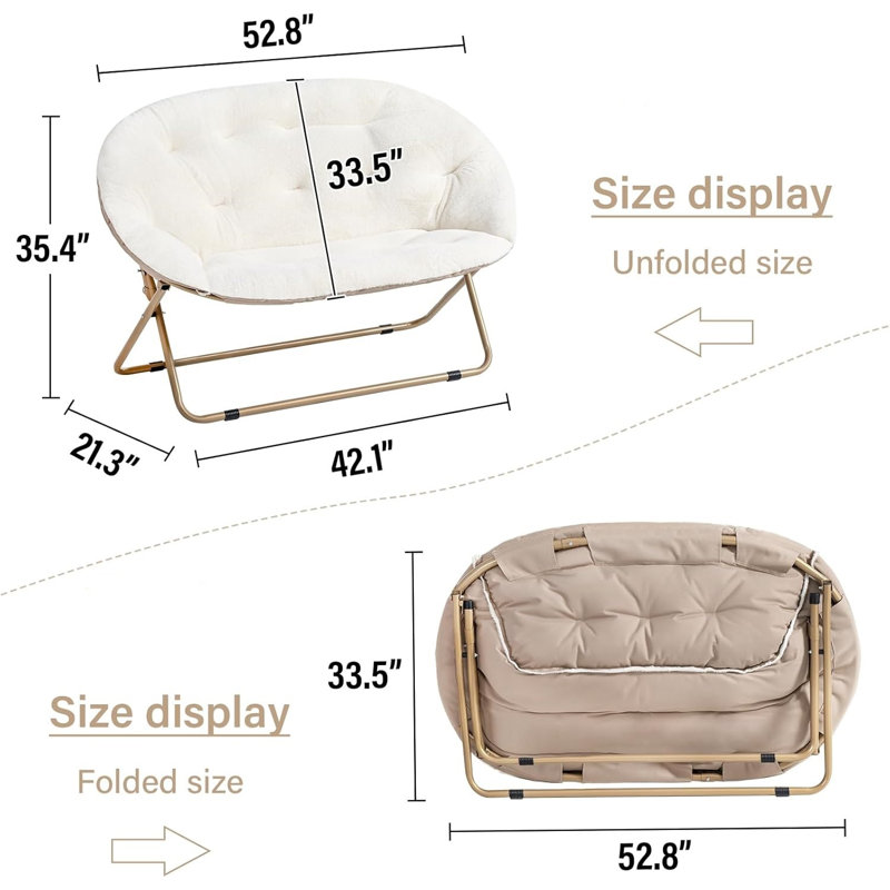 Causeuse Comfy Double, Beige