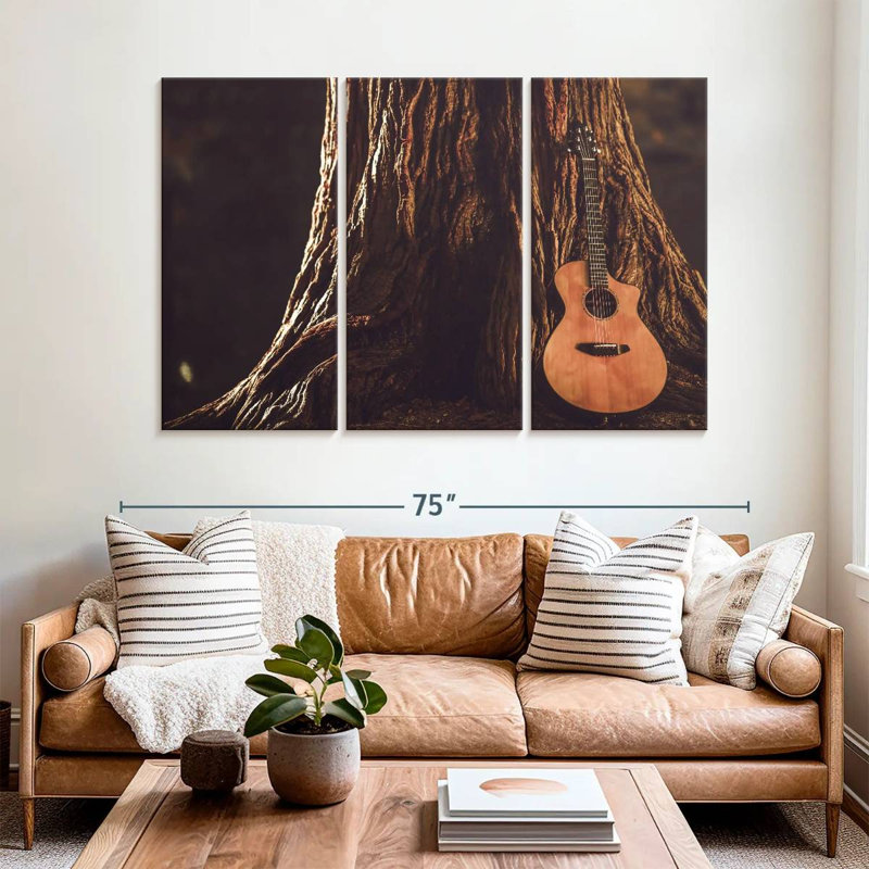 Guitare acoustique Abarca Forest, H 42 po x l 65 po
