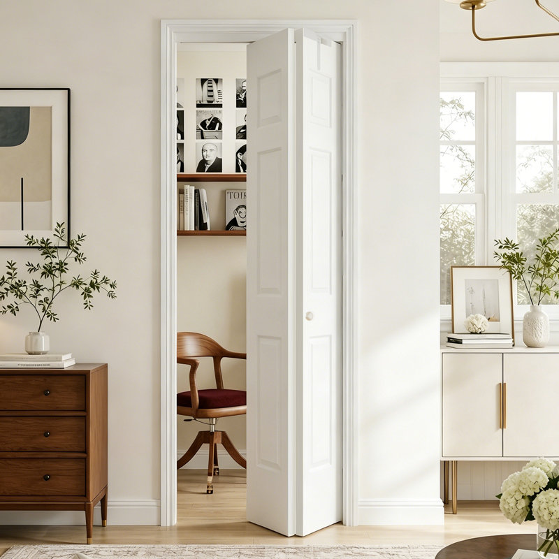 Porte pliante à 6 panneaux Bifold, 32 po x 80 po