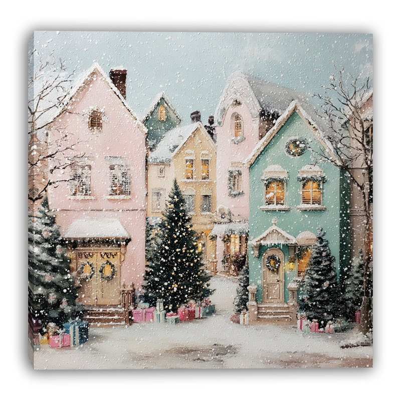 Art mural sur toile pastel