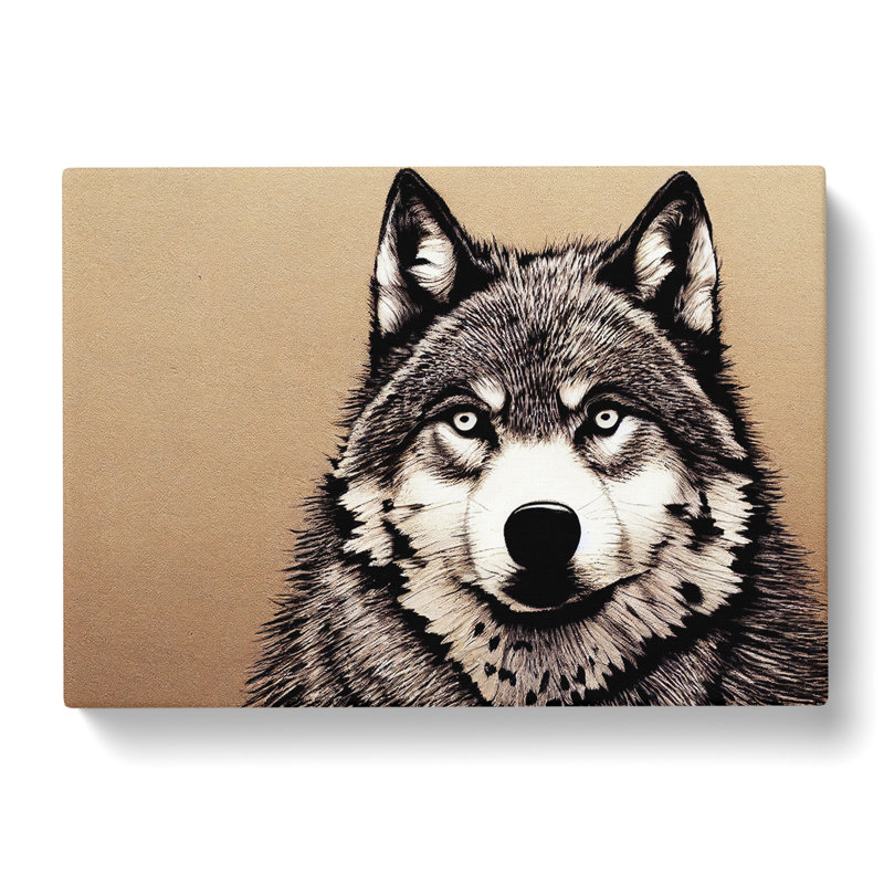 Portrait Of A Wolf Vol.1 - Wrapped Canvas, 35cm H x 50cm W x 3cm D