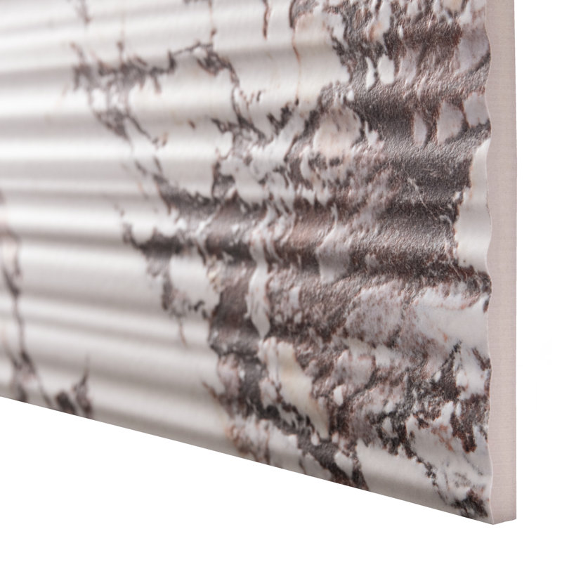 Touche Pleated Deco 23-1/2 In. X 47-1/8 In. Porcelain Floor And Wall Tile