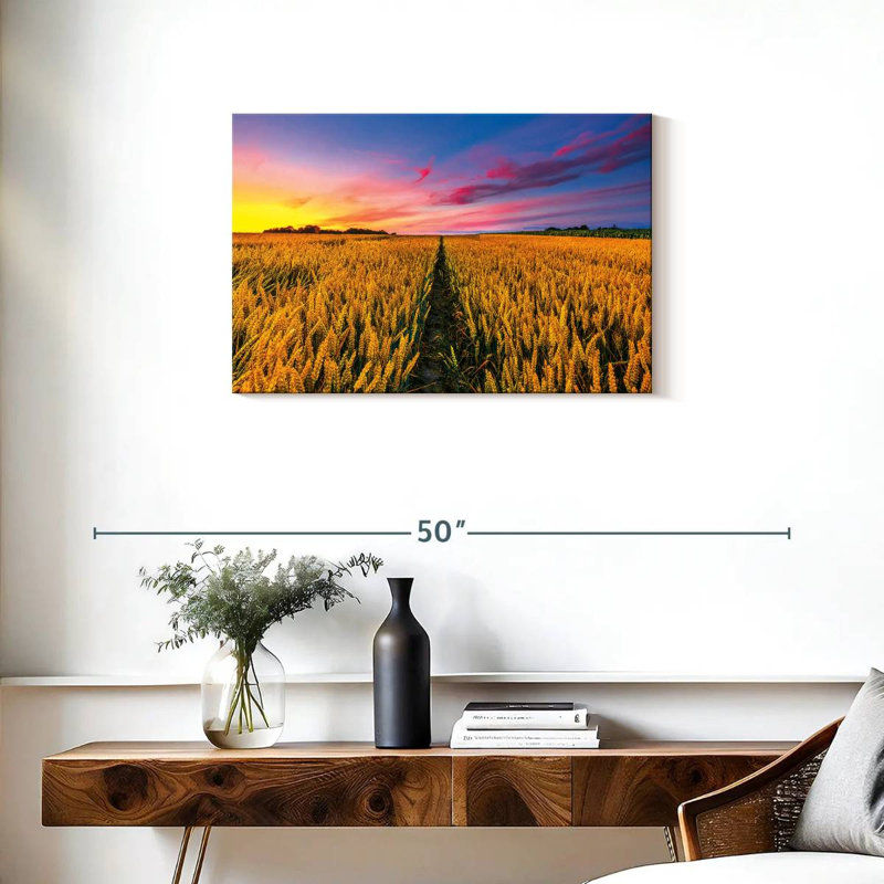 Harnek Wheat Field Path, 20" H x 30" W