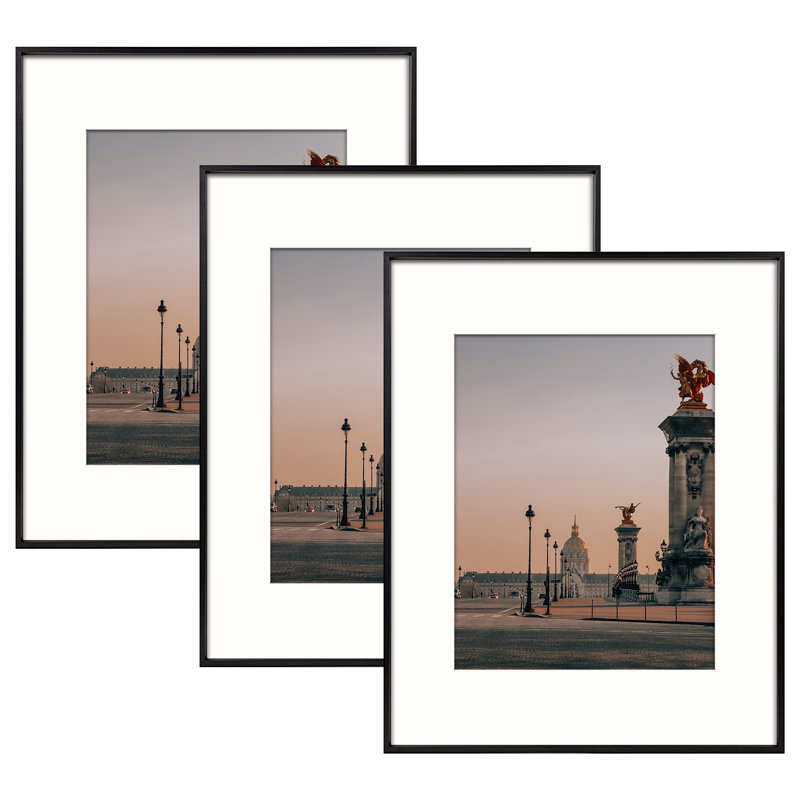 Cadre photo Ailpein, cadres de galerie muraux en métal, collage de cadres photo pour décoration murale, 11 po x 14 po, Or