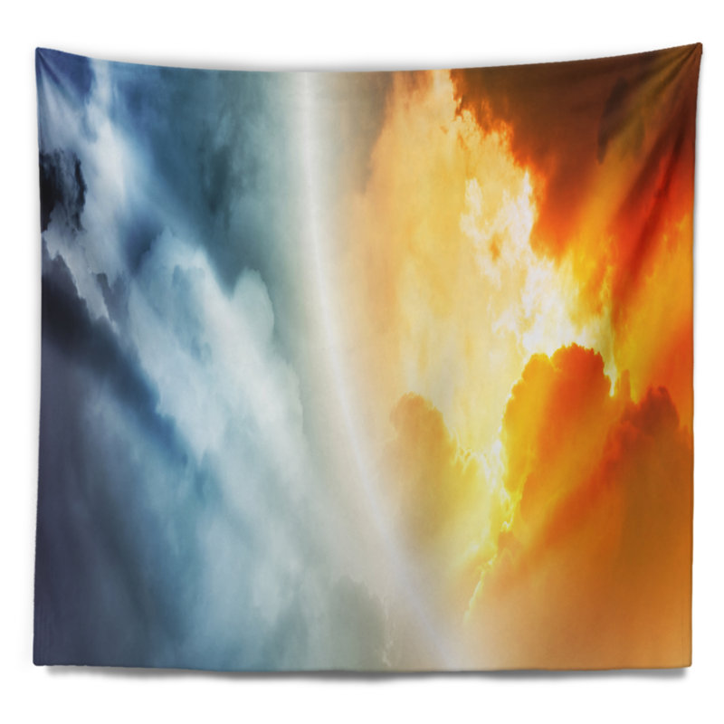 Spacescape space tapestry sunset, H 50 po x l 60 po