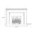 Beige Solid Wood Electric Fireplace-1075082745