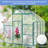 Solara Modern Walk-In Greenhouse with Adjustable Roof and Durable Aluminum Frame-117982465-117982468