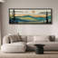 «Green Abstract Mountain Forest Landscape Extra Large», reproduction d'art sur toile encadrée-107118547-111666043