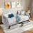Upholstery Daybed With Trundle, Two Drawers , Side Pockets And Button Tufted Design-885347195