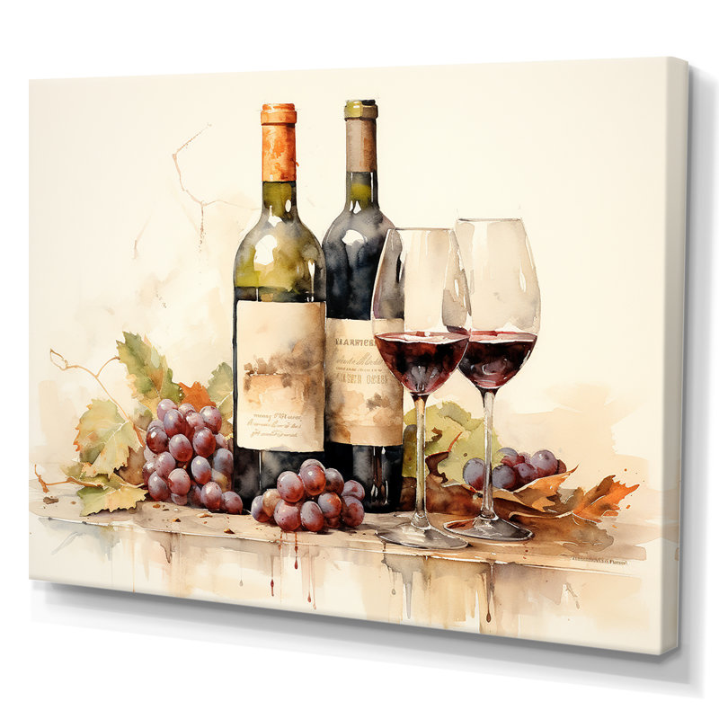 Nebbiolo Nuance sur toile, Toile tendue, H 16 po x l 32 po