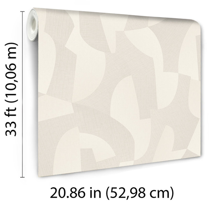 Papier peint sculpté, Beige
