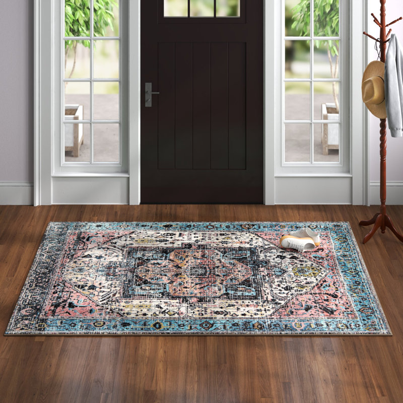 Acelin Oriental Indoor Rug, Rectangle 4'4" x 6'