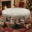 Grayish-White Washable Christmas Snowman Pattern Polyester Tablecloth