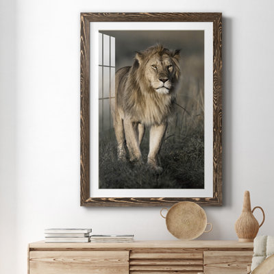 Morning Walk in Masai Mara - Photographie avec cadre photo
