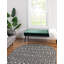 Tapis gris foncé en polypropylène tissé à la machine Briehn-307228105