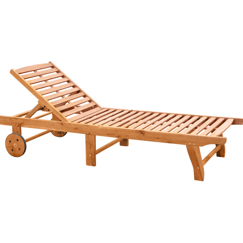 Fauteuil inclinable Space Poolside, bois, couleur - idéal pour la piscine, le patio, les terrasses, la terrasse extérieure légère et pratique, la détente