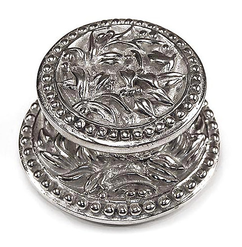 Poignée champignon de diamètre 1 1/4 po San Michele, H 1,25 po x l 1,25 po x P 0,875 po, Nickel plosé