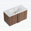 Meuble-lavabo flottant avec lavabo, portes à fermeture douce et rangement spacieux-126671649