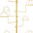 Freestanding Hat Rack Hat Display Rack Golden-1546426169