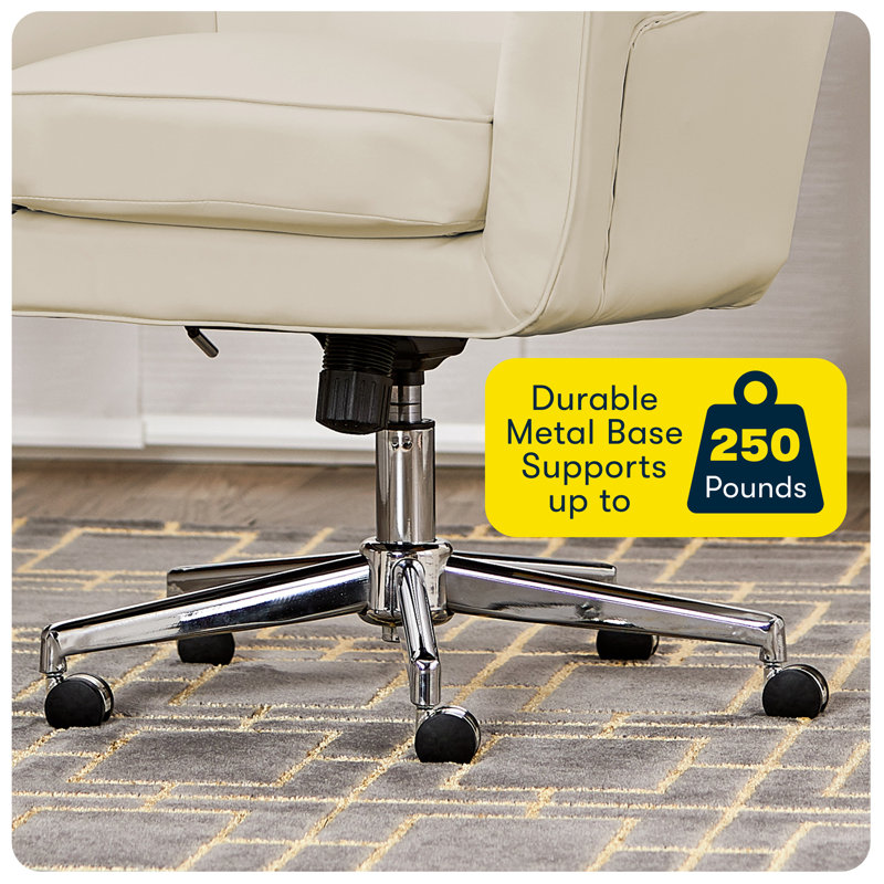 Chaise de bureau Serta Ashland, Crème