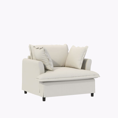 Fauteuil surdimensionné en chenille