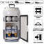Mini réfrigérateur portatif Corona 8 canettes 12V DC 110V AC 5,4L, blanc