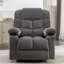  Fauteuil inclinable de massage surdimensionné pour adultes avec massage chauffant, port USB et 2 porte-gobelets, tissu gris ardoise-1473160203