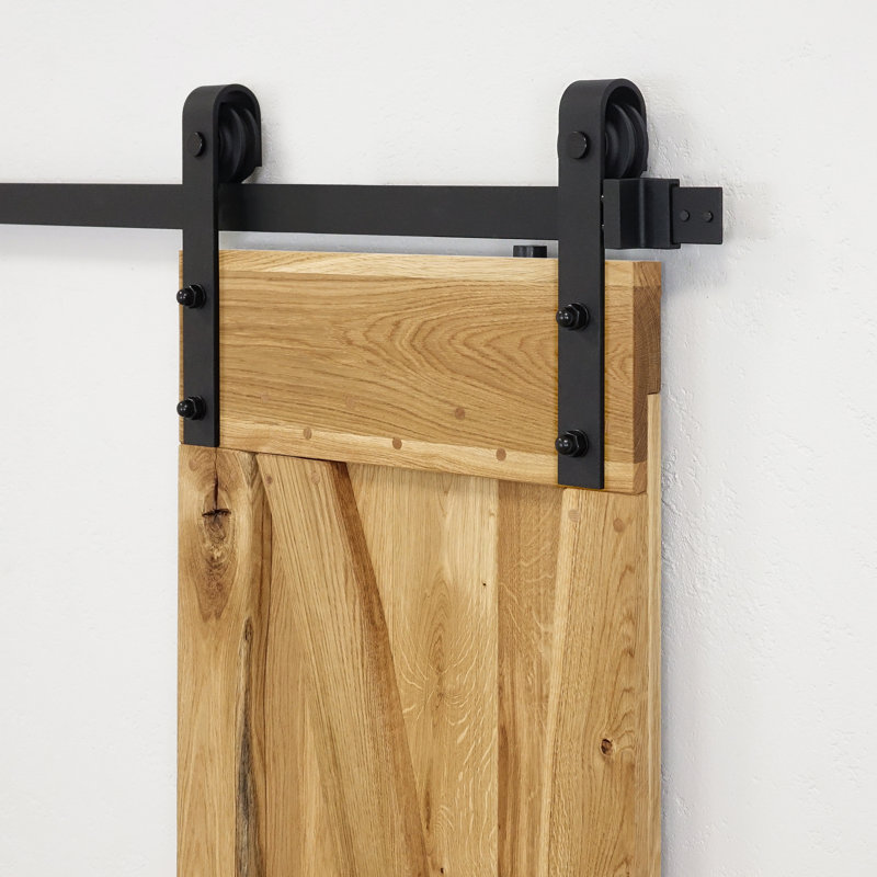Solid Oak Barn Door Unfinished, Narural Oil