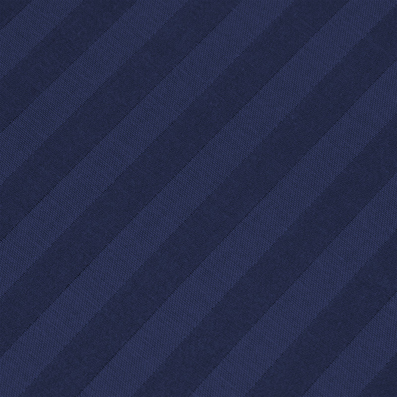 Spevek Soft & Cozy 40cm Extra Deep Pocket Microfiber Striped Fitted Sheet, Navy, Super King (180 x 200 cm)