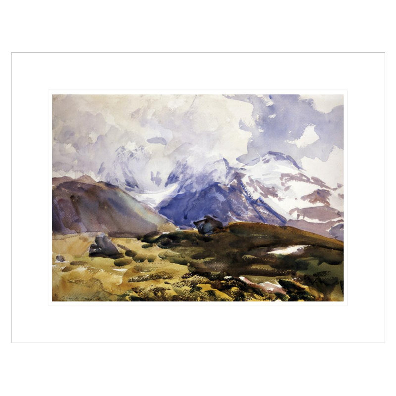 «The Simplon» par John Singer Sargent, impression giclée sur cadre, H 17,14 po x l 21,75 po