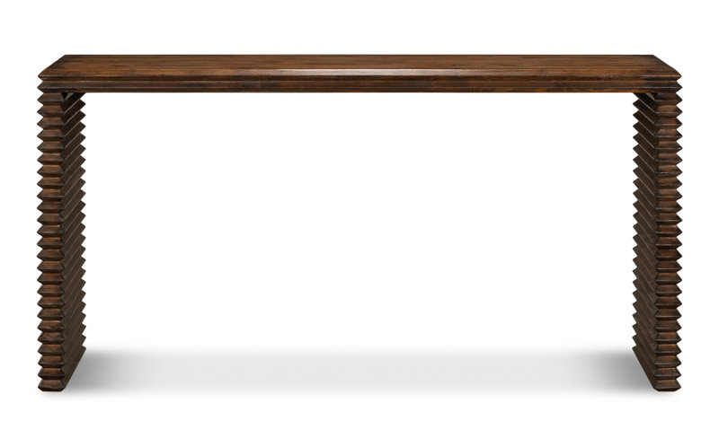 Stacked 63'' W Solid Wood Console Table
