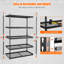 Heavy Duty Industrial Pallet Shelf - 5-Tier Adjustable Metal Storage Rack, 3000 lbs Load Capacity, Durable Steel Frame, Easy Assembly, Versatile for Garage, Workshop, Basement - 48''W x 24''D x 72''H