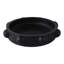 Bol décoratif sculptural avec décorations de boule - Accent moderne pour tablettes et table basse - Bol de décoration intérieure unique - 18 po, noir