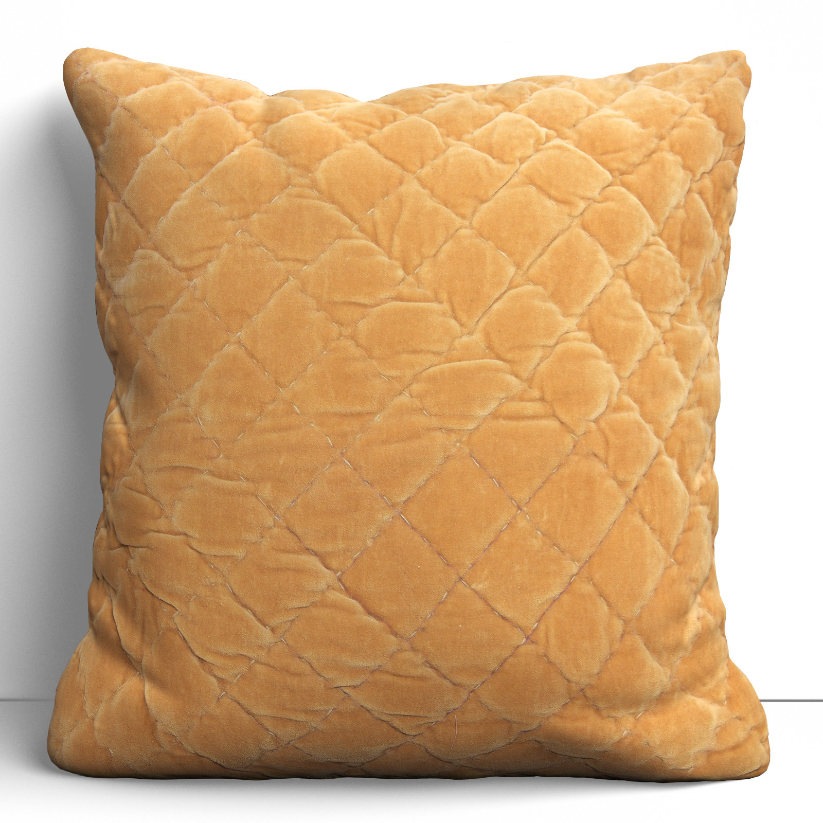 Summer Cotton Throw Pillow, Marigold, Pillow Cover Only - No Insert