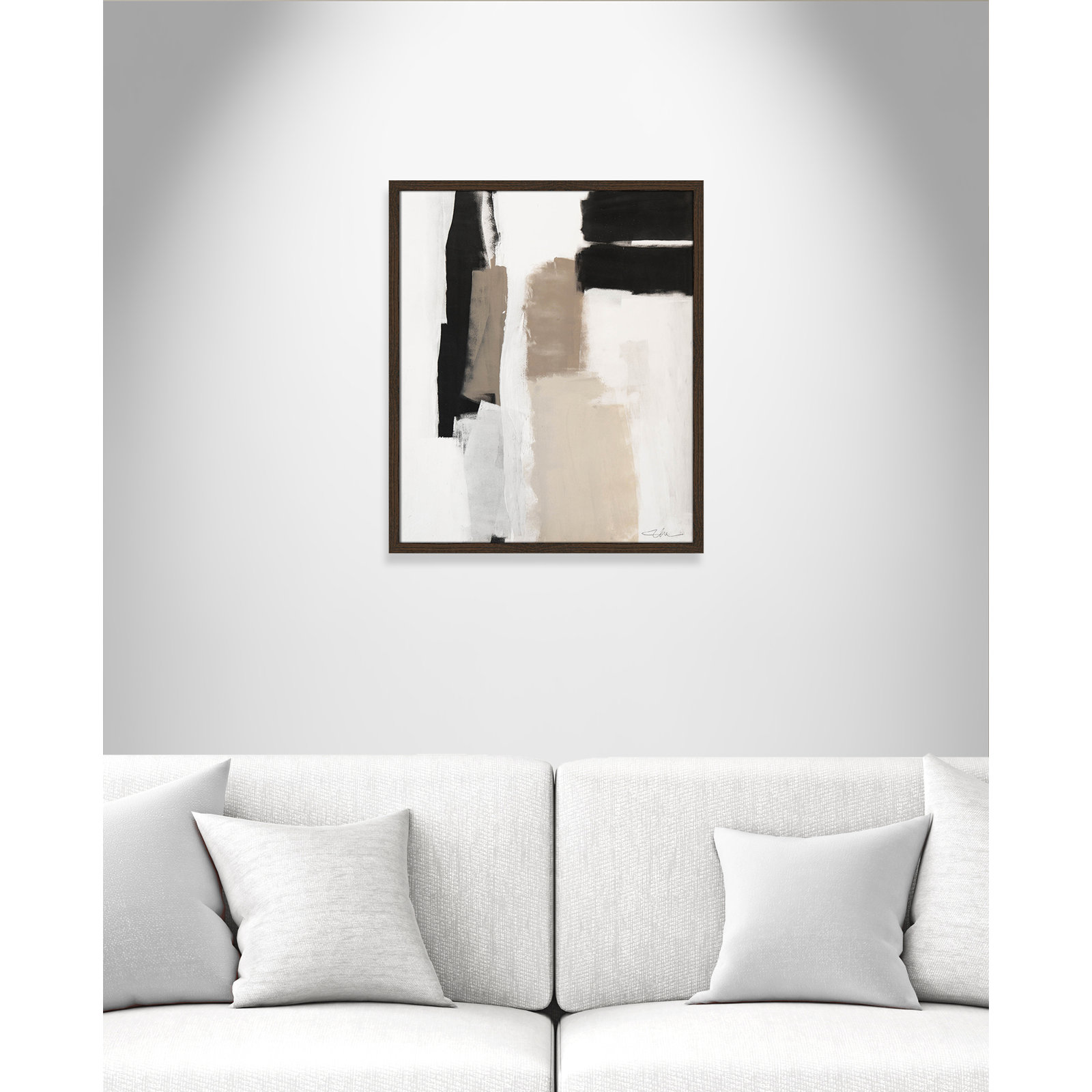 Earth Scapes II Print, 25.5" H x 21.5" W x 1.25" D, Walnut Slim Unmatted Picture Framed