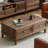 Black walnut solid wood end table