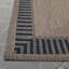 Tapis carré brun / noir Fierce Vimini-1917044754