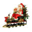 Lighted Merry Christmas Train Santa Figurine