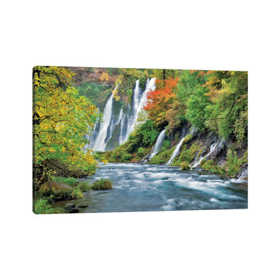 Multiple Falls by Dennis Frates - Wrapped Canvas Gallery-Wrapped Canvas Giclée