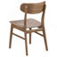 Chaise d'appoint en bois (ensemble de 2)