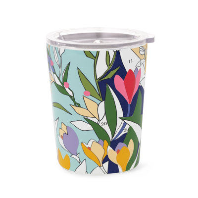 12 oz Petit verre en acier inoxydable, peinture par numéros